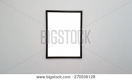 Large Blank Advertisement Banner Sign Urban Public White Isolated Clipping Path Ad Template Mock Up