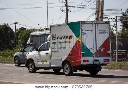 Container Truck Of Scg Logistics Transportation Company