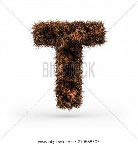 Uppercase Fluffy And Furry Font Made Of Fur Texture For Poster Printing, Branding, Advertising. Lett