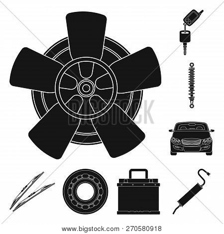 Vector Design Of Auto And Part Symbol. Set Of Auto And Car Vector Icon For Stock.