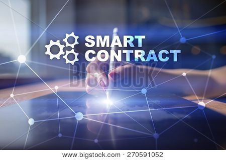 Smart Contract, Blockchain In Modern Business Technology.