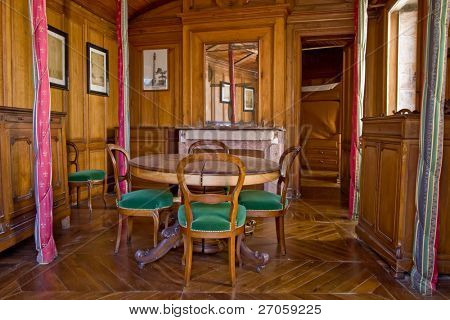 luxus és ősi fa home interior, Cordouan Lighthouse, Franciaország