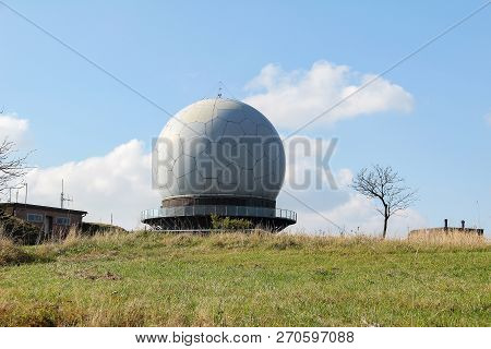 The Famous Radar Dome On The Wasserkuppe Mountain