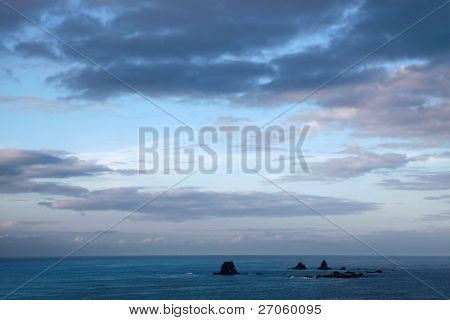 kleinen Inseln in der NÃ¤he von Cape foulwind