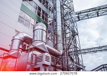 Industrial, Ventilation, Outdoor, Modern, Fan, Duct, Metallic