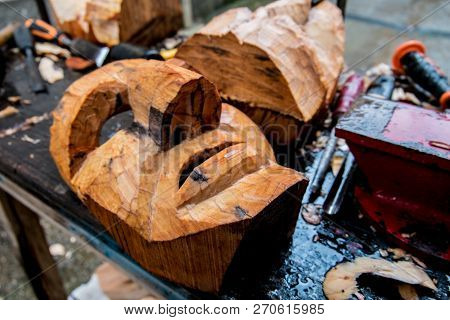 Mamuthones, Ancient Pagan Mask In Mamoiada, Nuoro, Sardinia, Italy