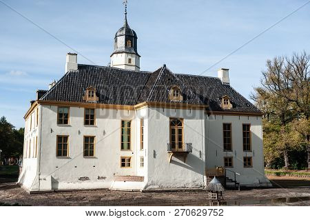 Exterior Of A Historic Palace In The Dutch Province Of Groningen, Known As Fraeylemaborg. Impression