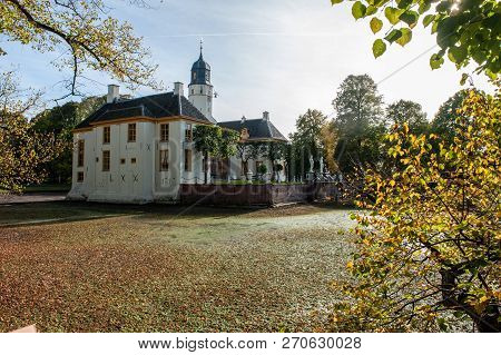 Exterior Of A Historic Palace In The Dutch Province Of Groningen, Known As Fraeylemaborg. Impression