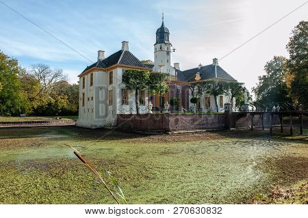 Exterior Of A Historic Palace In The Dutch Province Of Groningen, Known As Fraeylemaborg. Impression