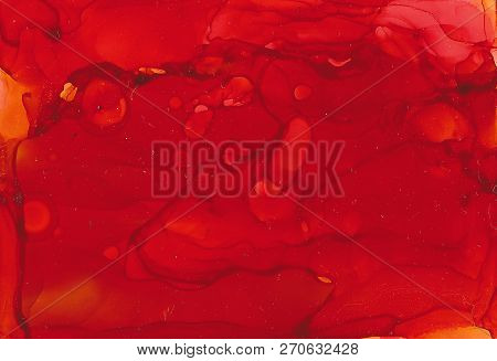Alcohol Ink Sea Texture. Fluid Ink Abstract Background. Art For Design