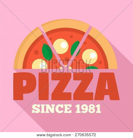 Pizza Since 1981 Logo. Flat Illustration Of Pizza Since 1981 Vector Logo For Web Design