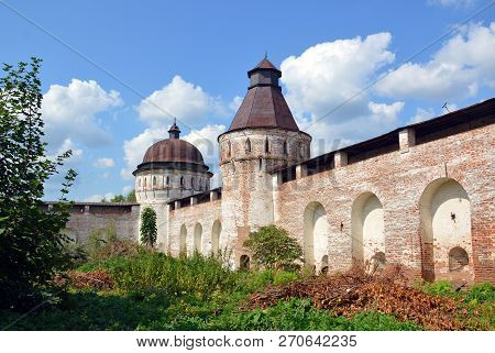 The Fortress Wall And Tower Monastery Of Borisoglebskiy (monastery Of Sts)