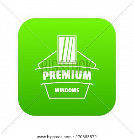 Premium Material Icon Green Vector Isolated On White Background
