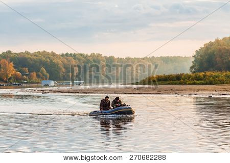 Ob River, Verkh-suzun, Suzun District, Novosibirsk Region, Western Siberia, Russia-september 22, 201