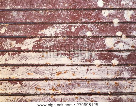 Old Painted Grunge Corroded Rusted Metal Wall Texture Background.