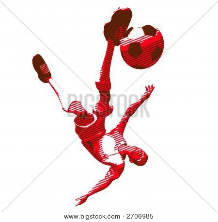 Giocatore di gioco del calcio