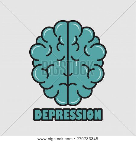 Icon Of Crying Character Brain