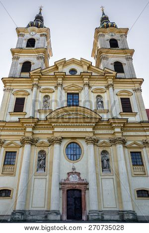 Exterior Of Church Of The Virgin Mary Of Seven Grievances In Town Šaštín-stráže, Slovakia
