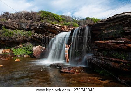 Be Fully Immersive In Nature.  The Experience Of Standing Under The Waterfall Feeling Its Flow As It
