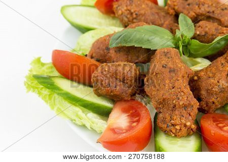 Traditional Delicious Turkish Foods; Bulgur Kofte (cig Kofte)