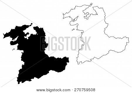 Bern (cantons Of Switzerland, Swiss Cantons, Swiss Confederation) Map Vector Illustration, Scribble 