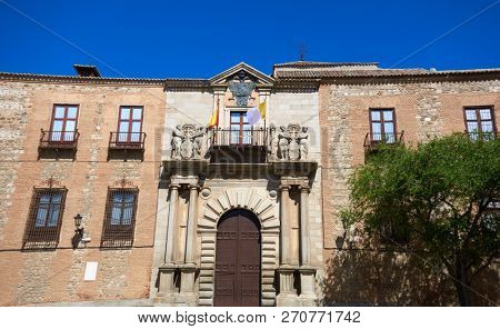 Toledo Arzobispal facade in Castile La Mancha of Spain