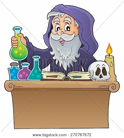 Alchemist Topic Image 1 - Eps10 Vector Picture Illustration.