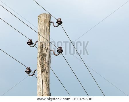 gamle træ pole