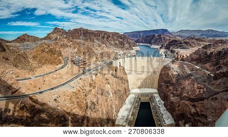 Wandering Around Hoover Dam On Lake Mead In Nevada And Arizona