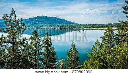 Beautiful Nature Around A Lake In Montana
