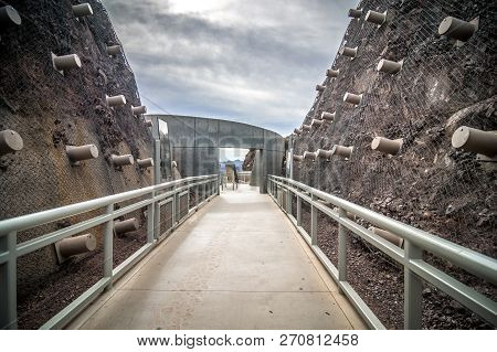 Wandering Around Hoover Dam On Lake Mead In Nevada And Arizona