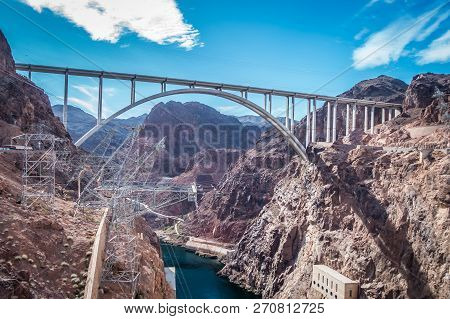 Scenes Around Hoover Dam And  Mike O'callaghan - Pat Tillman Memorial Bridge Plaza