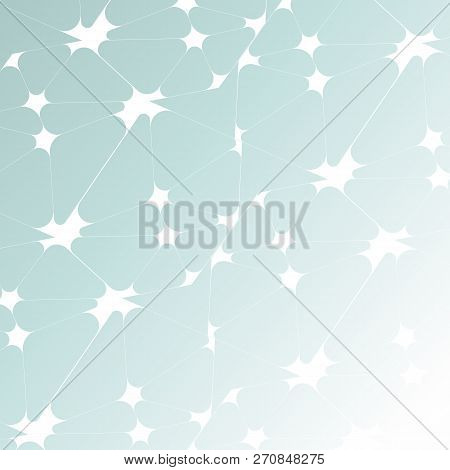 Vector Neural Network. Neural Connected Together With A Stains And Clots In Space