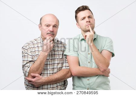 Puzzled Men Have Puzzled Looks, Feel Bewilderment