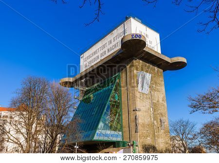 VIENNA, AUSTRIA - DECEMBER 30, 2016: Zoo in Flak tower on December 30, 2016 in Vienna Austria.