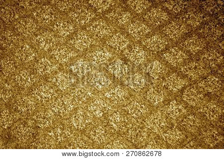 Orange Color Textile Carpwt Patttern. Abstract Background And Texture For Design.