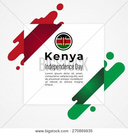 Kenya Independence Day Vector Template Design Illustration