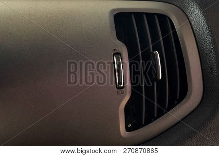 Air Conditioner In Modern Car Close Up