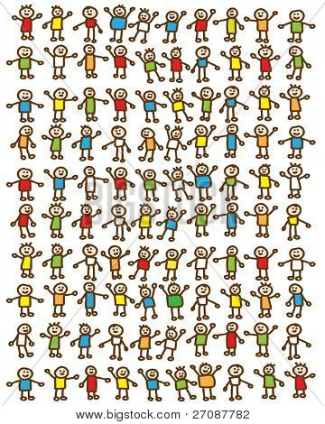 Száz doodle gyermekek