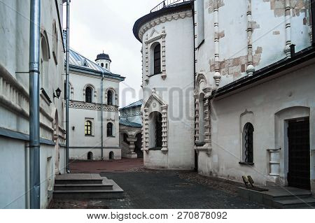 Architecture In Ancient Slavic Style. Feodorovsky Cathedral In St. Petersburg.
