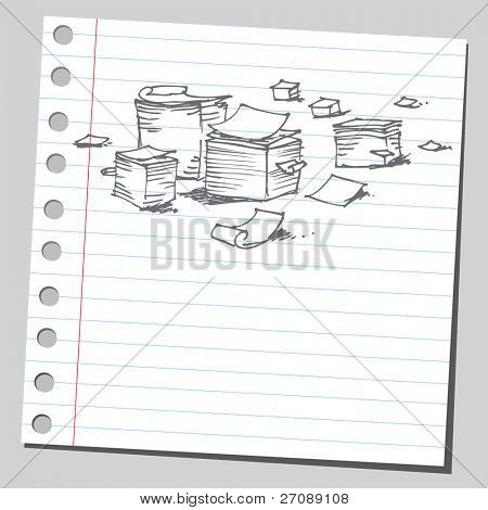 Scribble office papirer