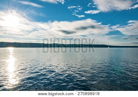 Beautiful Clouds Over The Ocen Water In Bay Area
