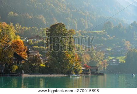Beautiful Scenery Of Lake Brienz, Switzerland