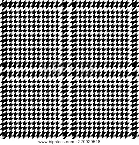 Check Fashion Seamless Pattern With Hounds Tooth