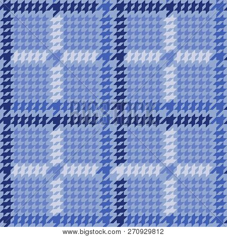 Check Fashion Seamless Pattern With Hounds Tooth