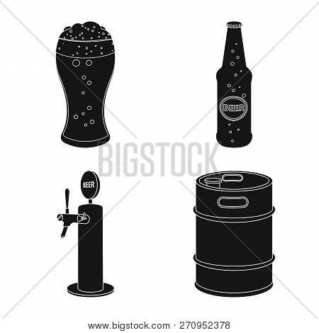 Vector Illustration Of Pub And Bar Symbol. Set Of Pub And Interior Stock Symbol For Web.