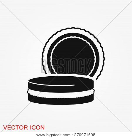 Cookie Icon. Biscuit Cookie Or Biscotti Vector Icon