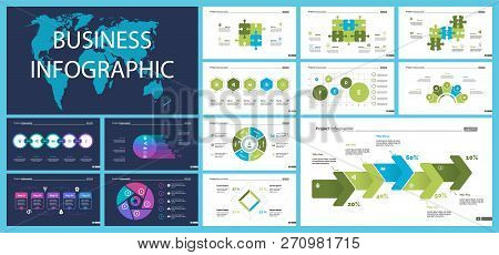 Business Inforgraphic Design Set For Management Concept. Can Be Used For Business Project, Annual Re