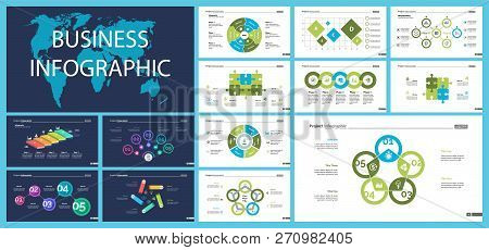 Business Inforgraphic Design Set For Strategy Concept. Can Be Used For Business Project, Annual Repo