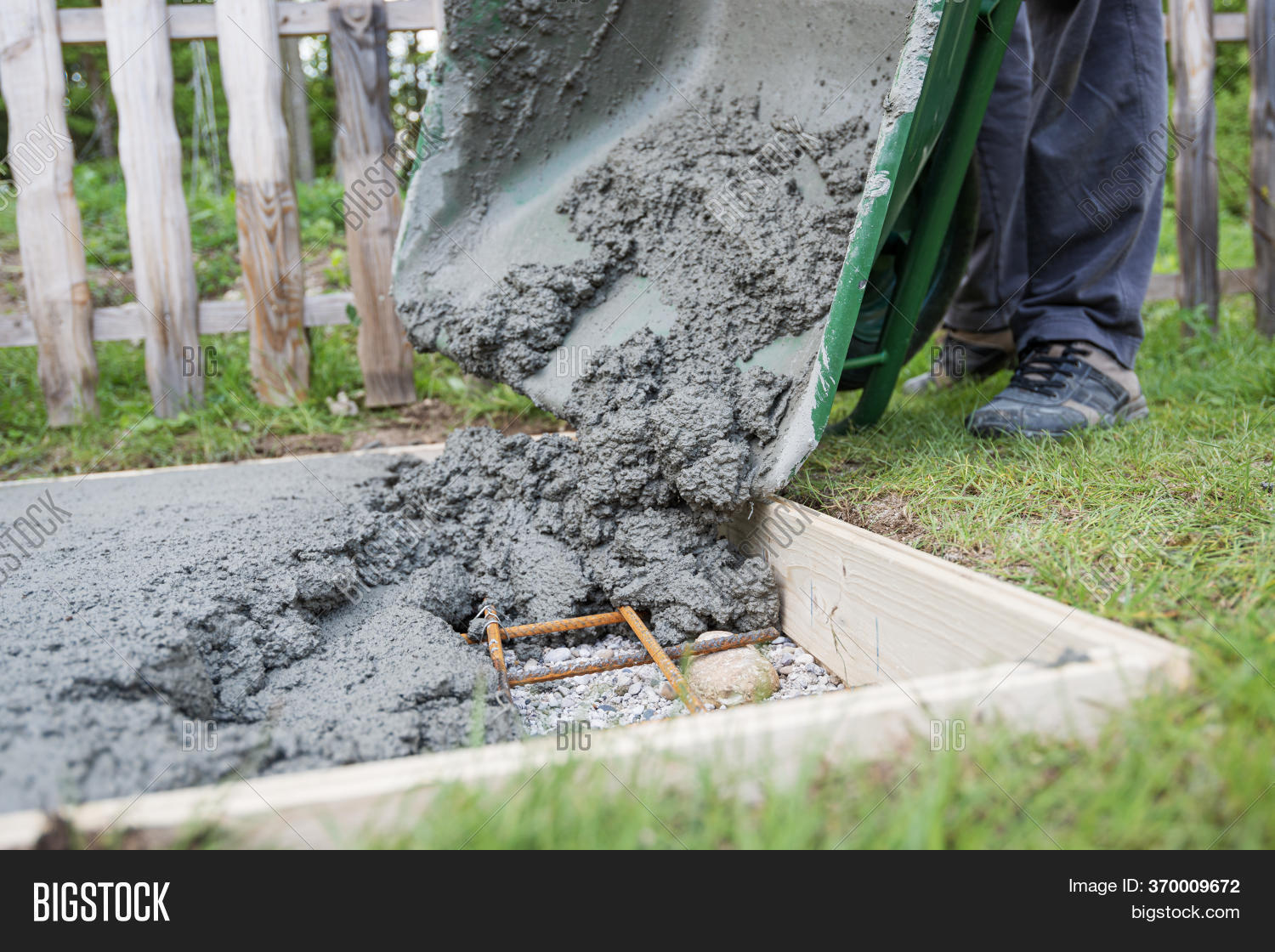 Pouring Fresh Cement Image & Photo (Free Trial) Bigstock